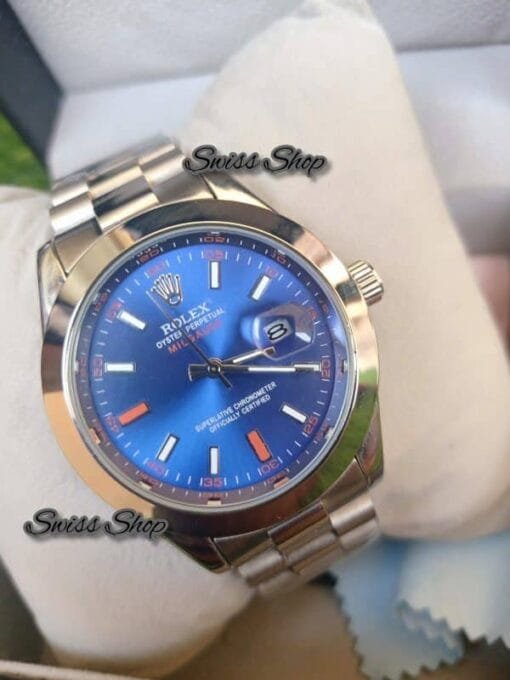 Milgauss Blue Dial Silver Chain