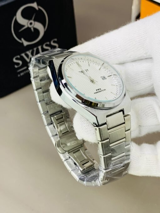 PRX White Dial Silver Chain Watch - Image 3