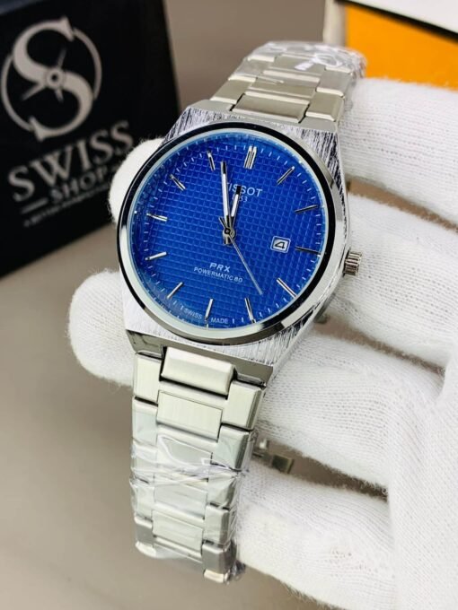 PRX Blue Dial Silver Chain Watch