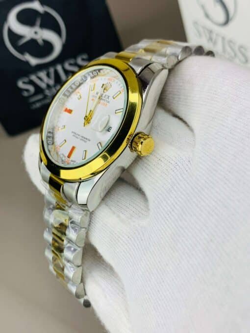 Milgauss White Dial With Silver And Golden Chain - Image 3