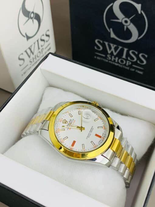 Milgauss White Dial With Silver And Golden Chain - Image 2